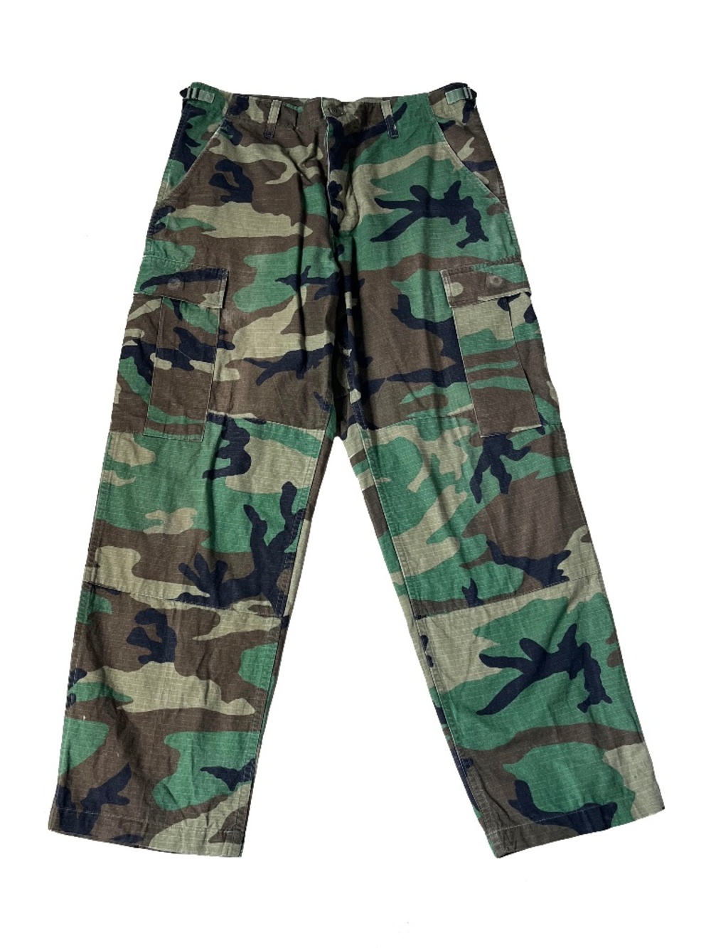 US Military Woodland Camouflage Pants BDU Cargo Button Fly